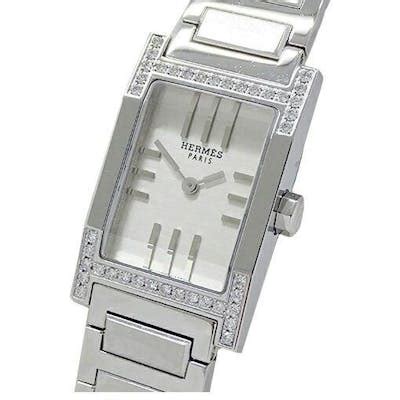 hermes tandem ta1.231 diamond bezel quartz ladies wrist watch_397775|Hermès Tandem watches .